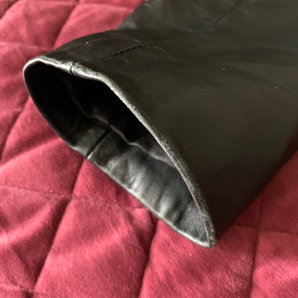 Sonoma Men's Black Leather Jacket - Picture 8 of 11